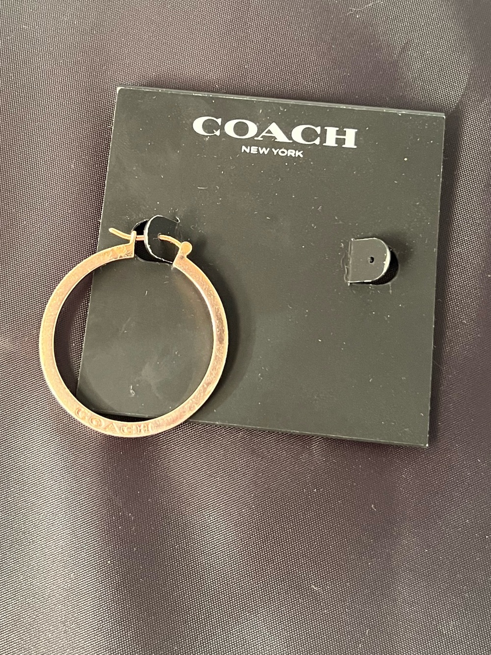 Coach F73022 Rose Gold Plated Metal Single Hoop Earring Replacement